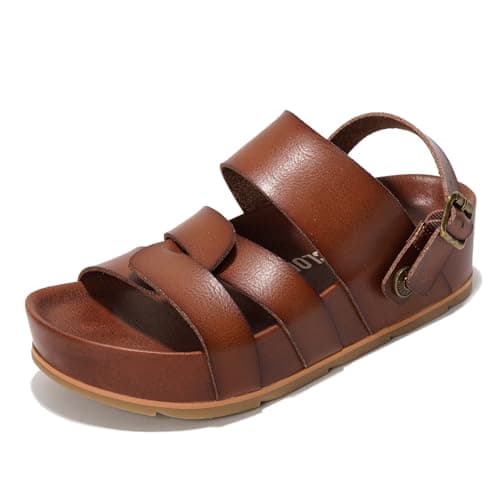 Proud Women's Cloud Platform Sandals - Memory Foam & Lightweight Non-Slip Beach Wedges