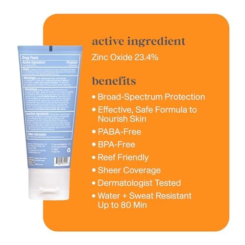 Thinksport Clear Zinc Oxide SPF 50 Sunscreen, 2 Fl Oz, Reef Safe