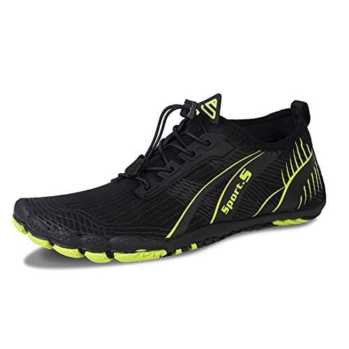 WateLves Men's Barefoot Aqua Sock Shoes for Kayaking, Boating, Hiking, Surfing, Walking