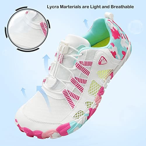 L-RUN Barefoot Water Shoes for Women & Men Aqua Sock Hiking & Swimming