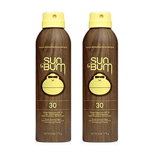 Sun Bum Original SPF 30 Vegan Reef Friendly Sunscreen Spray 2 Pack