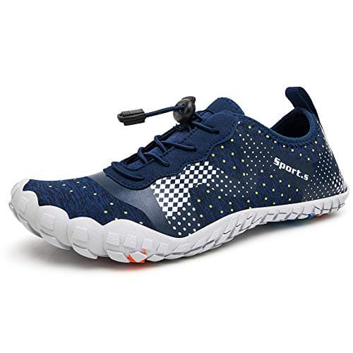 WateLves Men's Barefoot Aqua Sock Shoes for Kayaking, Boating, Hiking, Surfing, Walking