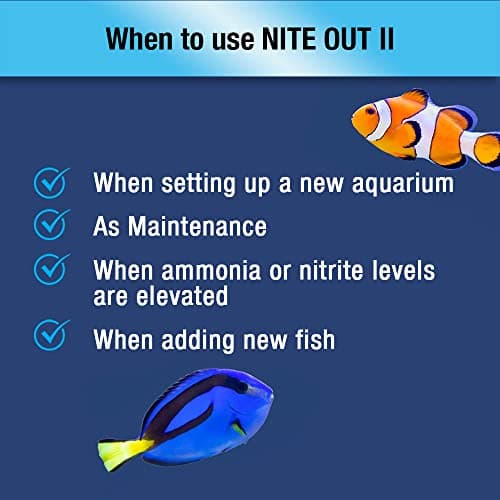 MICROBE-LIFT NITEH04 Nite-Out II Aquarium Cleaner for Rapid Ammonia Reduction, 4 Ounces