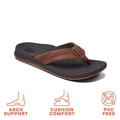REEF Men's Leather Ortho Coast Sandal