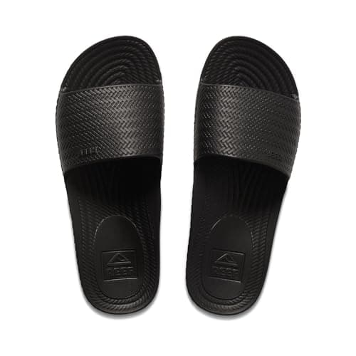 REEF Women's Water Scout Slide Sandal Black Size 7