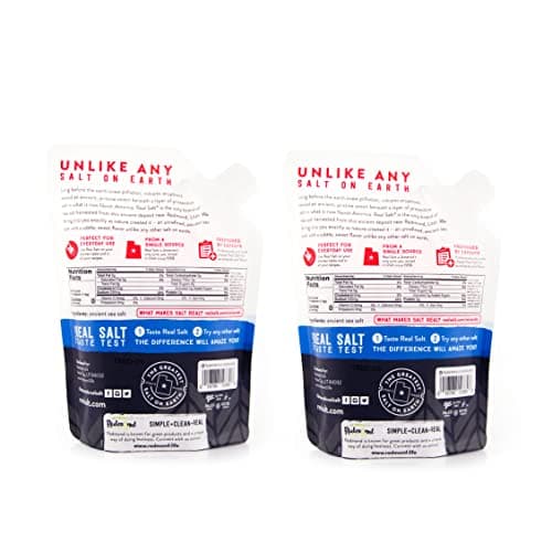 REDMOND Real Sea Salt - Natural Coarse Gluten Free, 16 Ounce Pouch (2 Pack)