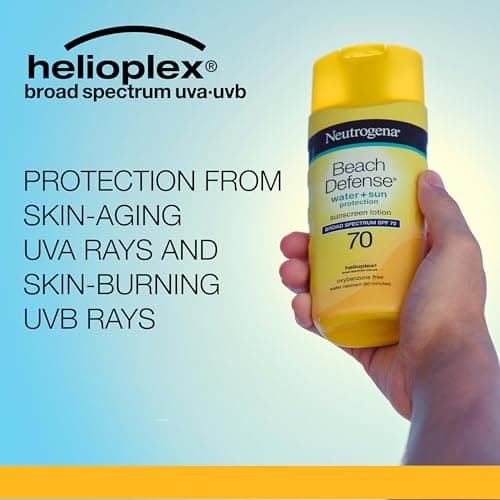 Neutrogena Beach Defense Water Resistant SPF 70 Oil-Free Sunscreen Lotion, 6.7 oz