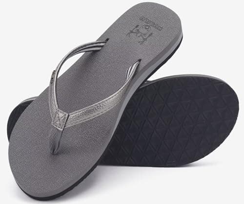 KuaiLu Women's Arch Support Yoga Mat Flip Flops
