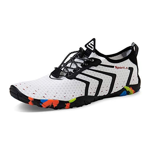 WateLves Mens & Womens Barefoot Beach Swim Shoes Quick-Dry Aqua Socks