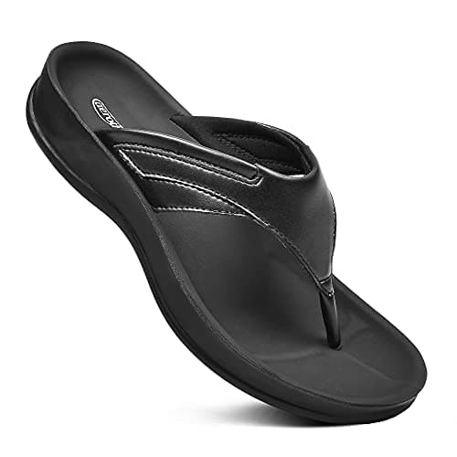 AEROTHOTIC Women's Strappy Arch Support Flip Flops Summer Essentials