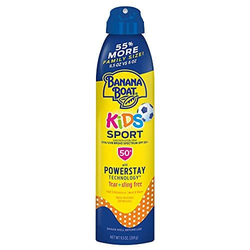 Banana Boat Sport Kids Sunscreen Spray SPF 50 Twin Pack