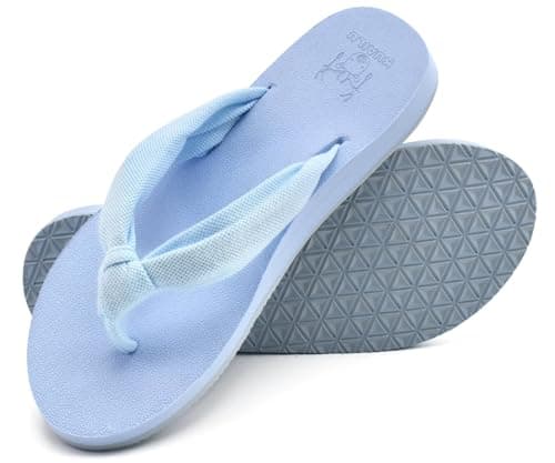 KuaiLu Arch Support Yoga Mat Thong Sandals for WomenComfortable Summer Beach Walking