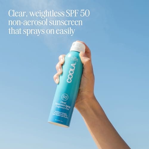COOLA Organic SPF 50 Sunblock Spray, Daily Protection, 6 Fl Oz