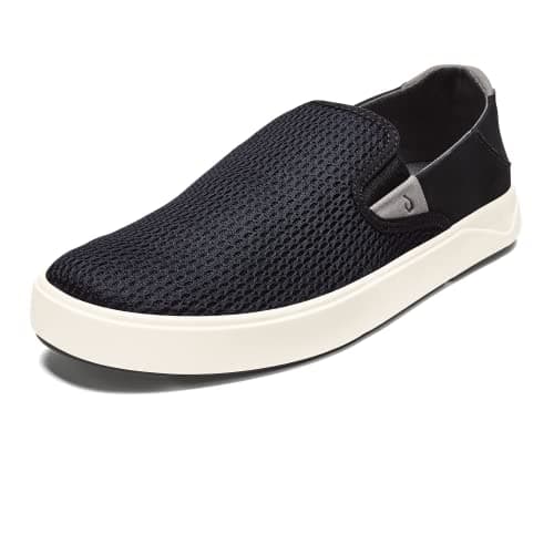 OLUKAI Lae'ahi Men's Slip-On Sneakers, Lightweight & Breathable, Water Resistant Heel