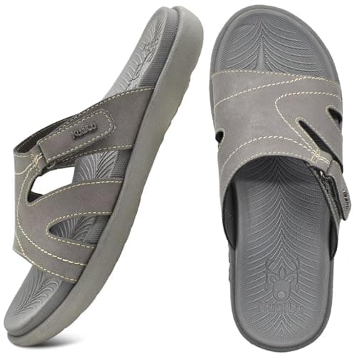 KuaiLu Women's Orthotic Yoga Mat Slides with Arch Support and Cushion