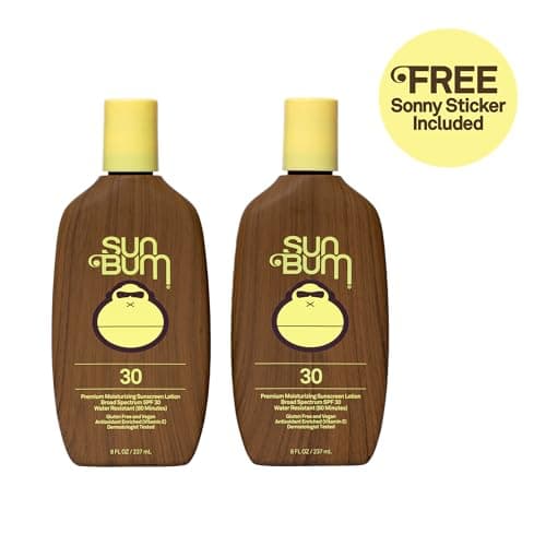 Sun Bum Original SPF 30 Moisturizing Sunscreen, Vegan & Hawaii 104 Compliant, 8oz, 2 Pack