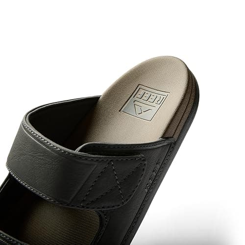 REEF Men's Tradewind Slides, Ultra Soft Footbed, Adjustable Velcro Straps