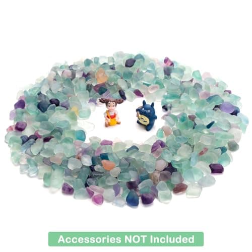 WAYBER Natural Quartz Pebbles, 2 Lbs Aquarium Gravel & Vase Decor