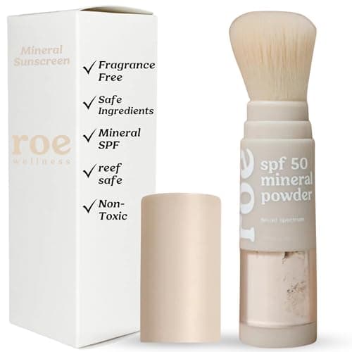 Roe Wellness Kids SPF 50 Reef-Friendly Brush-On Mineral Sunscreen Powder