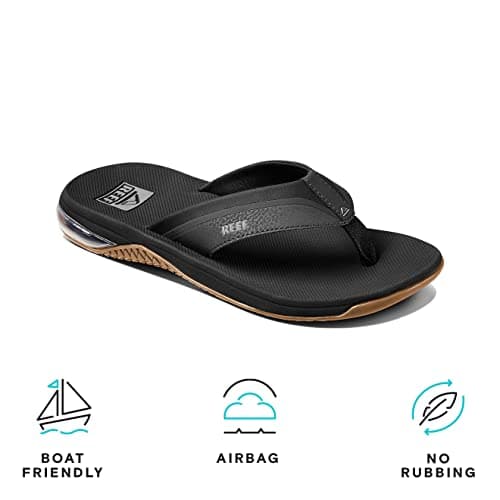 REEF Men's Water Friendly Flip Flop with Cushioning Heel Airbag