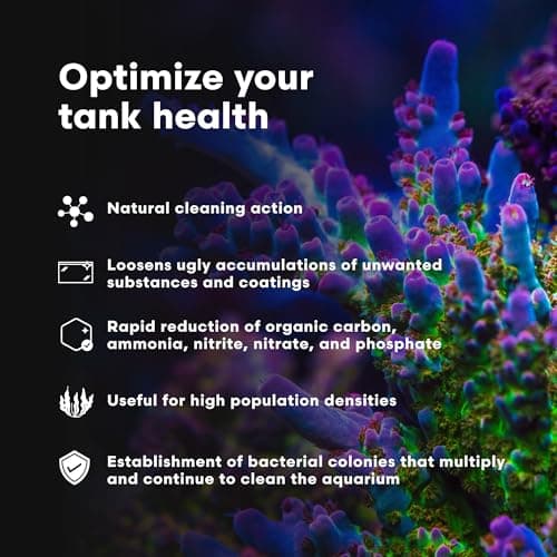 Brightwell Aquatics MicroBacter Clean - Microbial Culture & Enzyme Blend for Fish Tank Cleaning