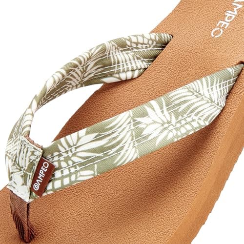 Ampeo Women's Arch Support Flip Flops Summer Beach Sandals