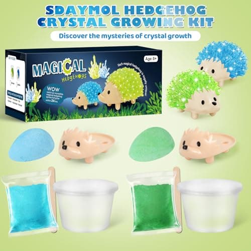 Sdaymol Crystal Growing Kit for Kids - Hedgehog Shapes in 24 HoursSTEM Science Experiments