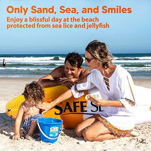 Safe Sea Jellyfish-Blocking Sunscreen SPF 50+ for Kids, 4oz, Waterproof & Biodegradable