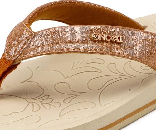 ONCAI Women's Comfortable Summer Flip Flops with Arch Support