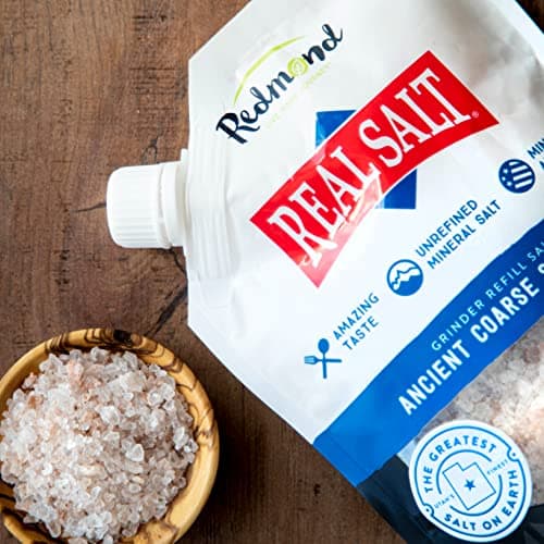 REDMOND Real Sea Salt - Natural Coarse Gluten Free, 16 Ounce Pouch (2 Pack)