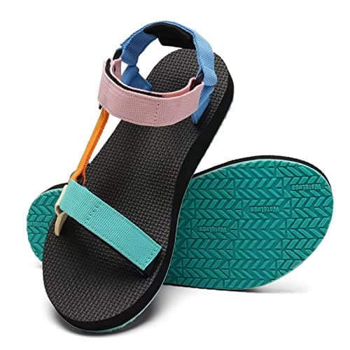 WateLves Women's Arch-Support Hiking Sandals for Outdoor Travel