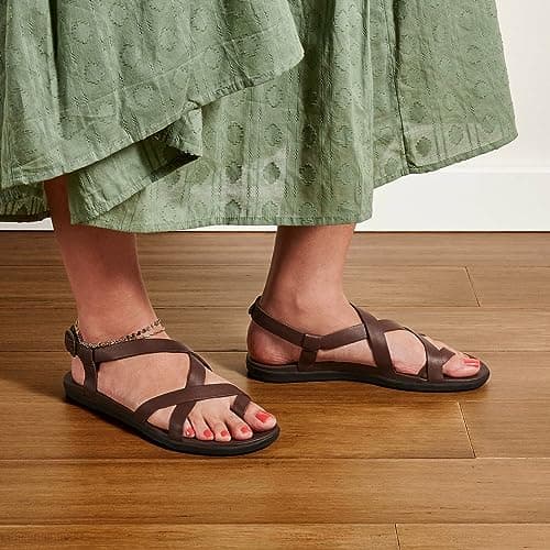 OLUKAI Upena Women's Quick-Dry Beach Sandals, Water Resistant & Comfortable