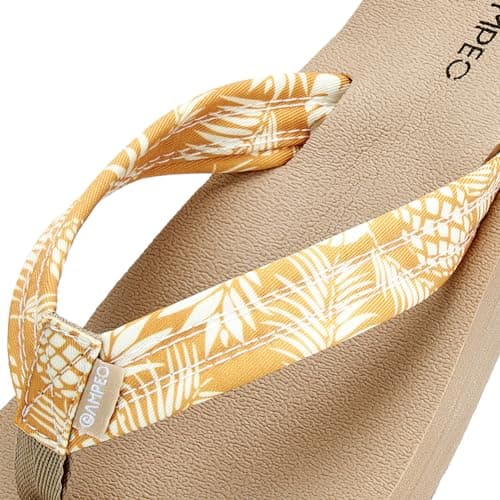 Ampeo Women's Arch Support Flip Flops Summer Beach Sandals