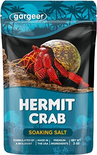 Hermit Crab Soaking Salt with Calcium & Minerals, USA-Made, No Additives.
