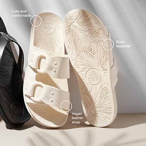 REEF Women's Cushion Vera Cruz Slide Sandal - Comfortable Beach Footwear