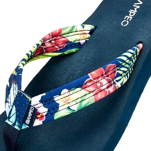 Ampeo Women's Arch Support Flip Flops Summer Beach Sandals
