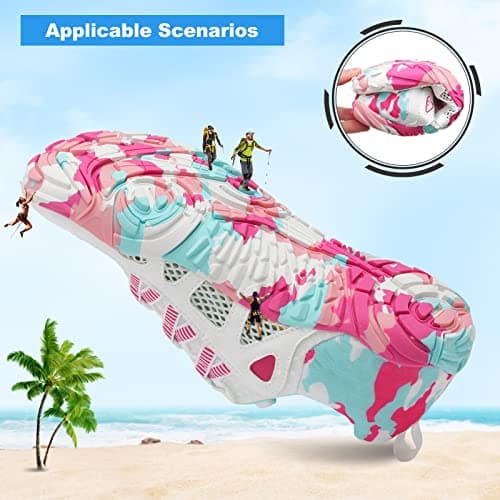L-RUN Barefoot Water Shoes for Women & Men Aqua Sock Hiking & Swimming