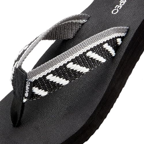 Ampeo Women's Arch Support Flip Flops Summer Beach Sandals