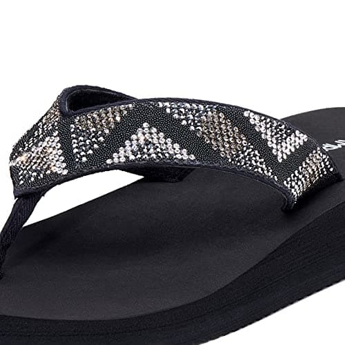 Ampeo Women's Arch Support Flip Flops Summer Beach Sandals