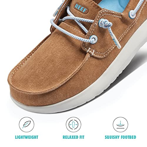 REEF Swellsole Pier Boat Shoe - Memory Foam Comfort, Lightweight & Flexible
