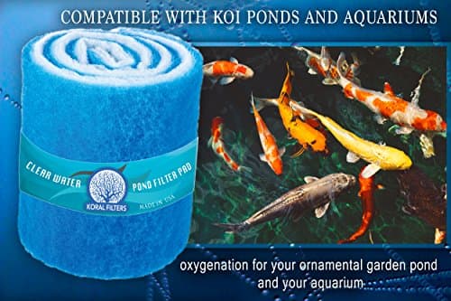 Koi Pond & Aquarium Filter Media Roll (6 ft) - Clear & Clean Water