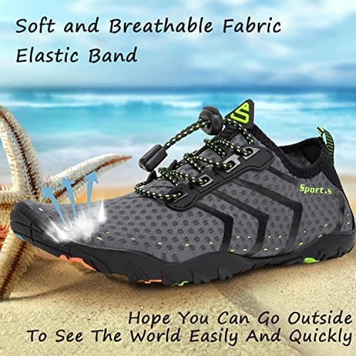 YALOX Men's & Women's Water Shoes: Outdoor Swim & Surf Quick-Dry Beach Shoes