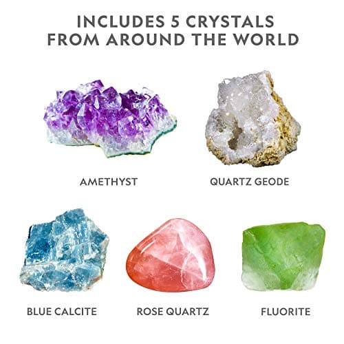 NATIONAL GEOGRAPHIC Mega Crystal Growing Kit, Grow 8 Crystals with Light-Up Stand