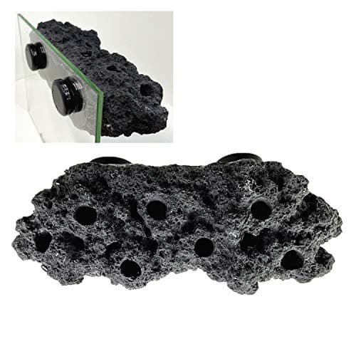 Brown Floating Rock Coral Frag Rack with Strong N52 Magnets for 1/2" Glass