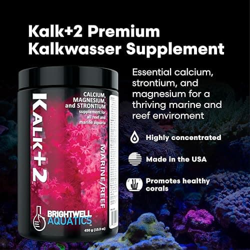 Brightwell Aquatics Kalk+2 Premium Kalkwasser Powder, 450g pH & Alkalinity Support