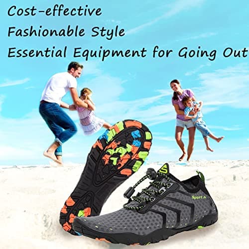YALOX Men's & Women's Water Shoes: Outdoor Swim & Surf Quick-Dry Beach Shoes