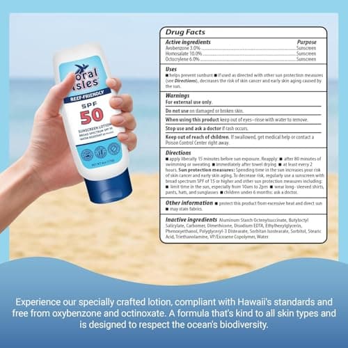 Hawaii 104 Reef Act Compliant Rocky Mountain SPF 50 Sunscreen | Broad Spectrum UVA/UVB Protection | Water Resistant 80 M