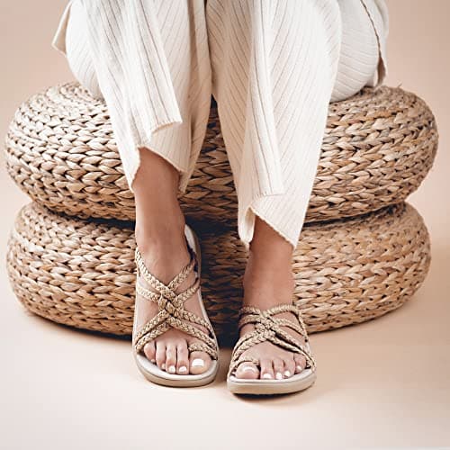 Plaka Explore Women's Comfortable Walking and Hiking Sandals | Arch Support, Waterproof & Travel Perfect