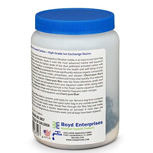 Chemi-Pure Aquarium Filtration Media, 11-Ounce, Blue