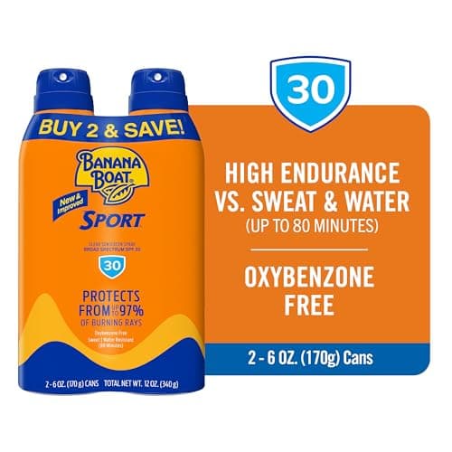 Banana Boat Sport Ultra SPF 30 Sunscreen Spray Twin Pack